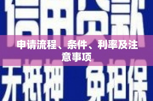 梓潼申请流程、条件、利率及注意事项