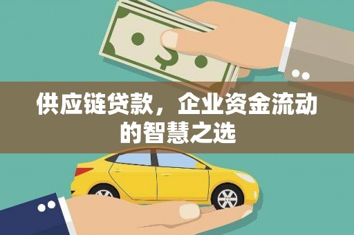 梓潼供应链贷款，企业资金流动的智慧之选