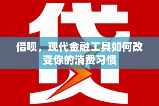 梓潼借呗，现代金融工具如何改变你的消费习惯
