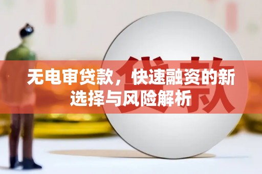 梓潼无电审贷款，快速融资的新选择与风险解析