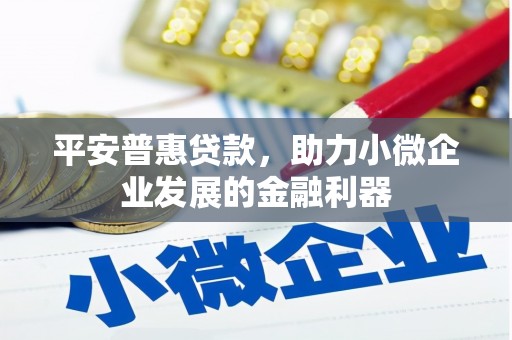 梓潼平安普惠贷款，助力小微企业发展的金融利器