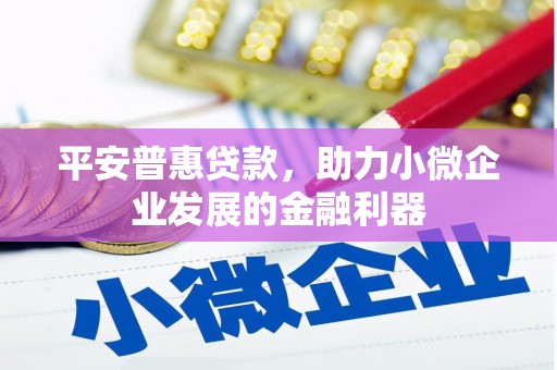梓潼平安普惠贷款，助力小微企业发展的金融利器