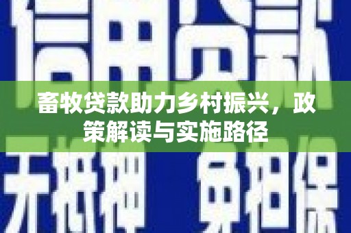 梓潼畜牧贷款助力乡村振兴，政策解读与实施路径