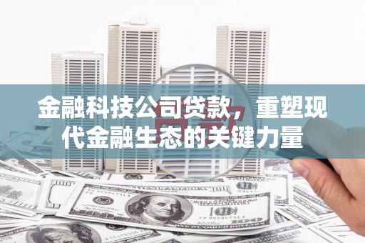 梓潼金融科技公司贷款，重塑现代金融生态的关键力量