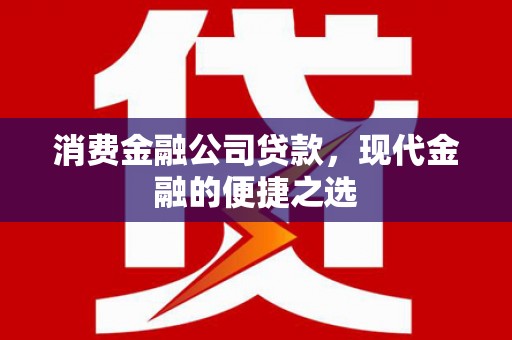 梓潼消费金融公司贷款，现代金融的便捷之选