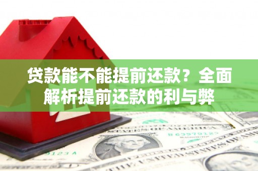 梓潼贷款能不能提前还款？全面解析提前还款的利与弊
