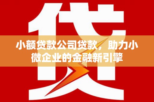 梓潼小额贷款公司贷款，助力小微企业的金融新引擎