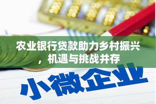 梓潼农业银行贷款助力乡村振兴，机遇与挑战并存