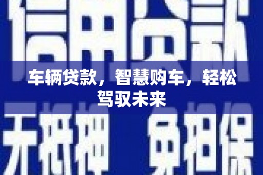 梓潼车辆贷款，智慧购车，轻松驾驭未来